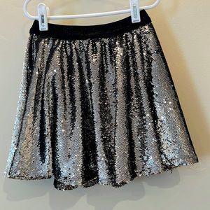 Silver sequin skirt, Sonia Rykiel, size 8